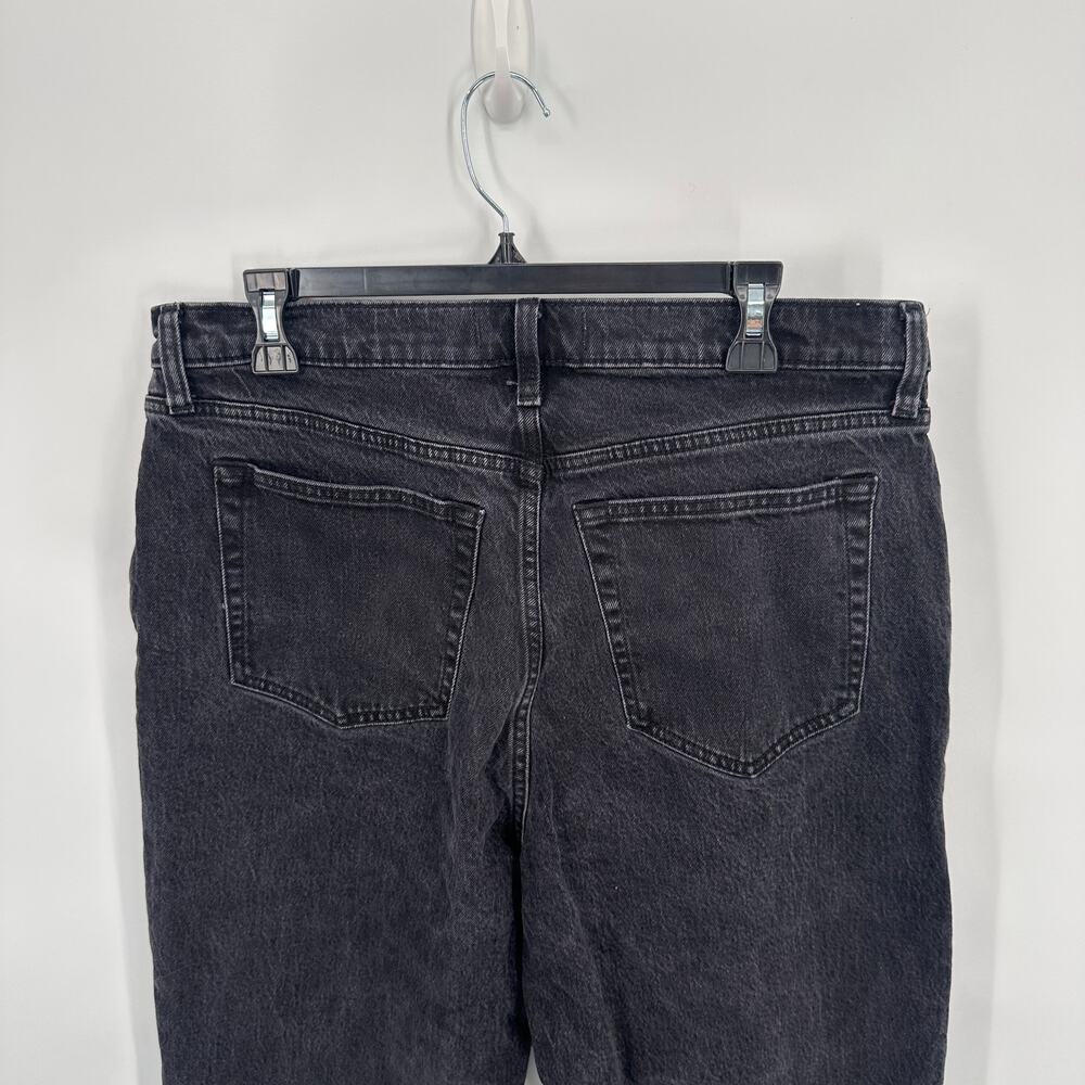 ABERCOMBIE & FITCH The Dad High Rise Black Denim Jean // 14 Long - Picture 6 of 9